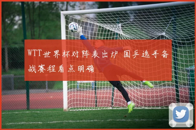 WTT世界杯对阵表出炉 国乒选手备战赛程看点明确